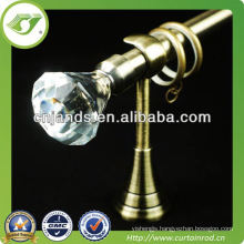 flexible aluminum pipe 22/19mm crystal curtain rod/tube